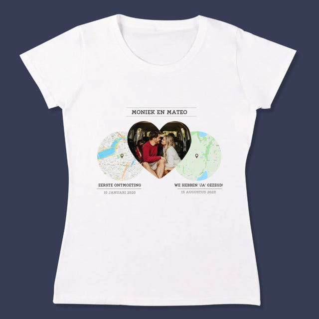 Stadsplastadsplattegrond: Onze Plekken - T-Shirt Voor Dames