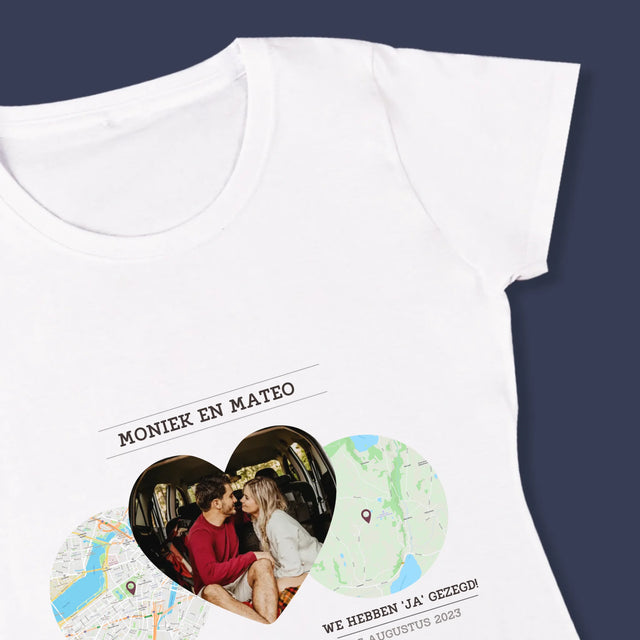 Stadsplastadsplattegrond: Onze Plekken - T-Shirt Voor Dames