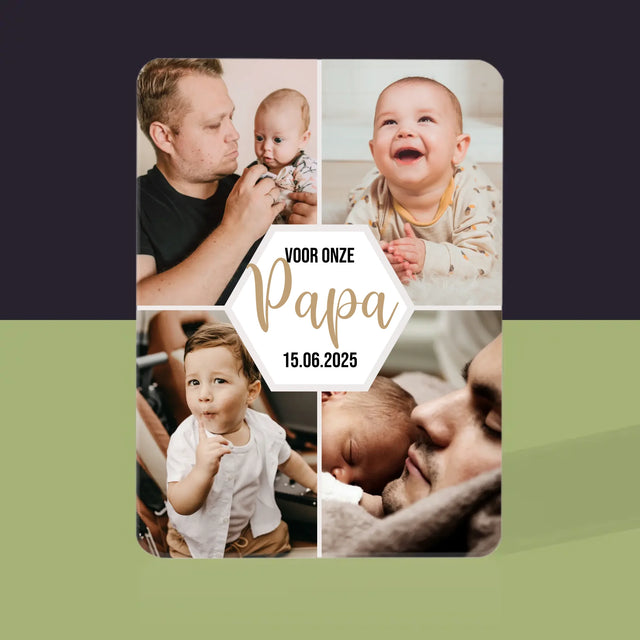 Fotocollage: Voor Onze Papa - Speelkaarten