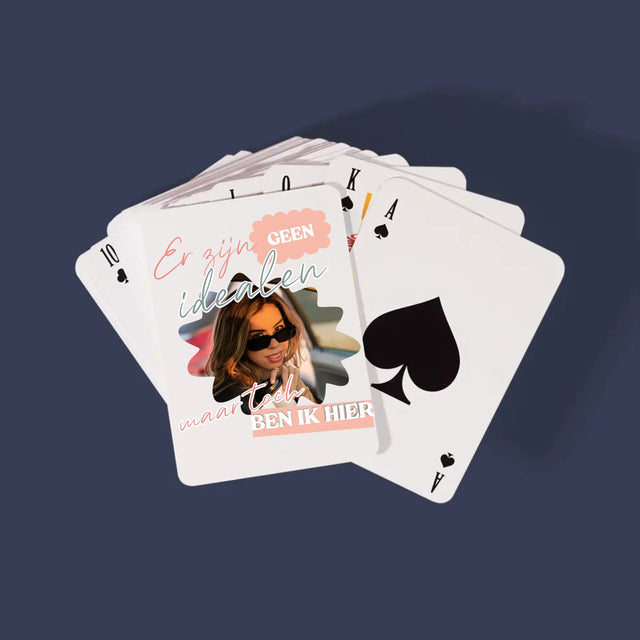 Foto En Handtekening: Er Zijn Geen Idealen - Speelkaarten