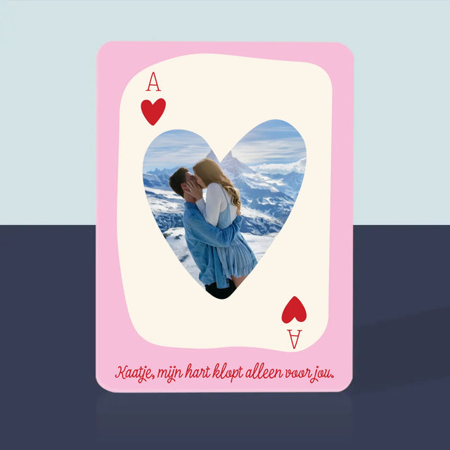 Foto En Handtekening: Valentijnkaart - Speelkaarten