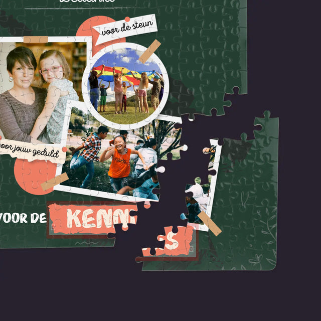 Fotocollage: Bedankt Voor De Kennis - Puzzel