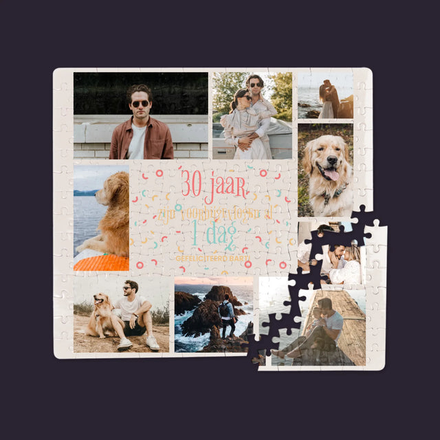 Fotocollage: 30 Jaar Voorbij - Puzzel