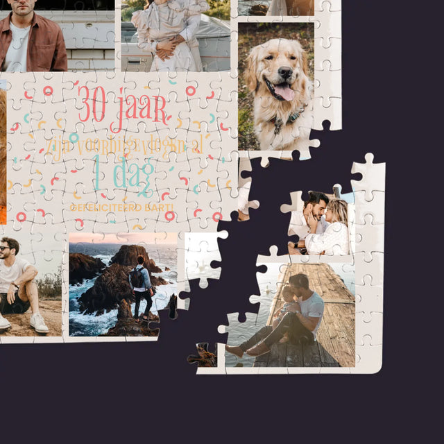 Fotocollage: 30 Jaar Voorbij - Puzzel
