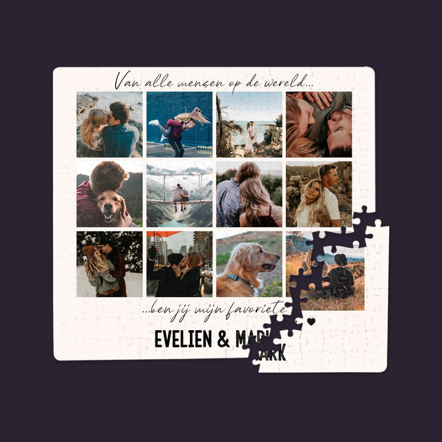 Fotocollage: Van Alle Mensen Op De Wereld - Puzzel