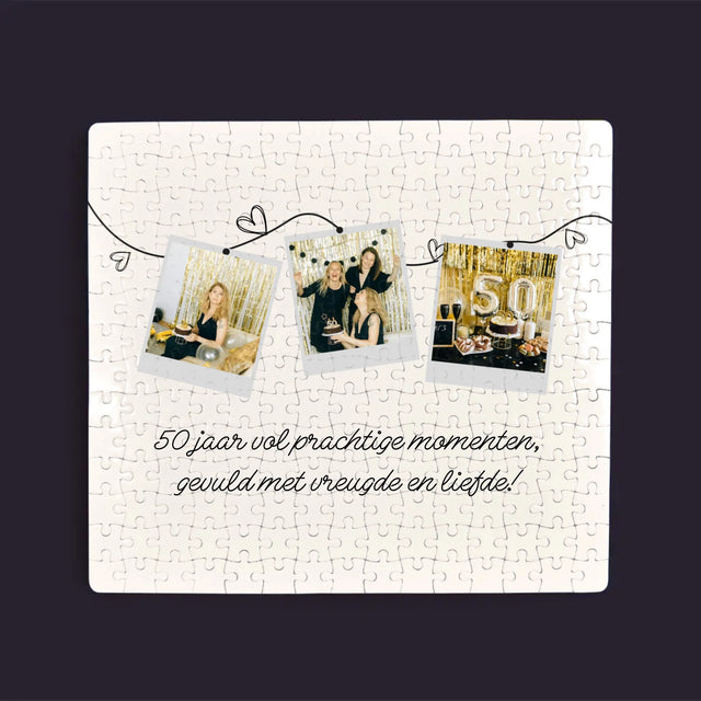 Fotocollage:  50 Jaar Vol Prachtige Momenten - Puzzel