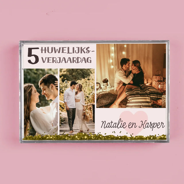 Fotocollage: 5De Huwelijksverjaardag - Waterframe