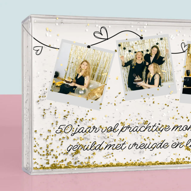 Fotocollage:  50 Jaar Vol Prachtige Momenten - Waterframe