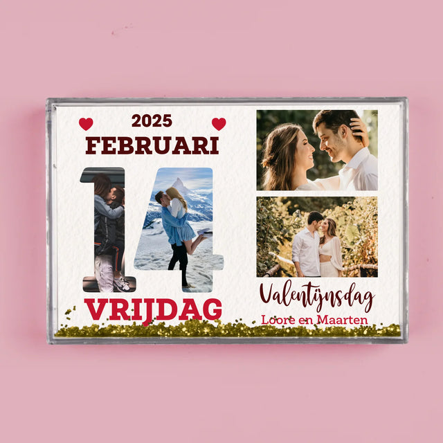 Woord Van Foto'S: Valentijnsdag Kalenderblad - Waterframe