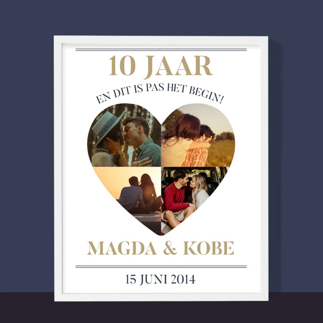 Vorm Van Foto'S: Jubileumjaren - Afdruk Met Frame 30X40