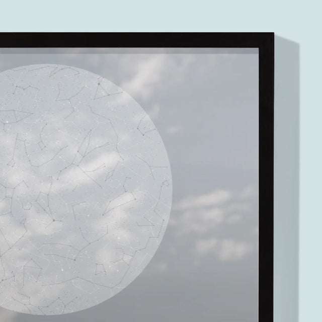 Starrenkaart: Bruiloft - Afdruk Met Frame 30X40
