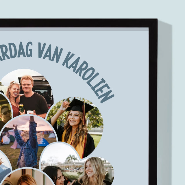 Vorm Van Foto'S: 30E Verjaardag Balonnen - Afdruk Met Frame 30X40