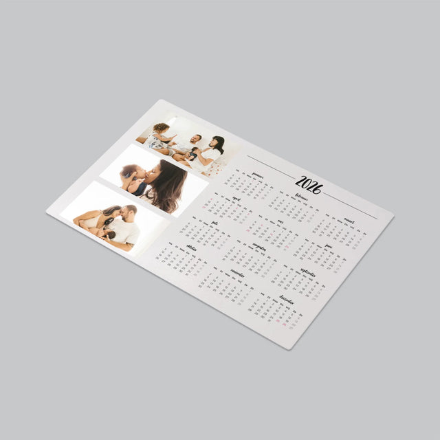 Fotocollage: Jouw Kalender - Bureauonderlegger