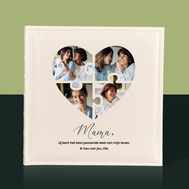 Fotocollage: Puzzel Hart, Voor Mama - Fotoalbum