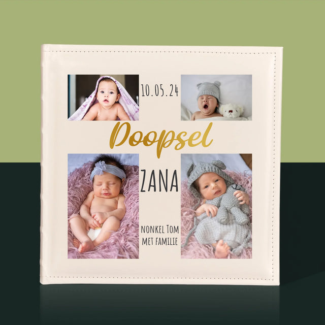 Fotocollage: Doopsel, Kruis - Fotoalbum