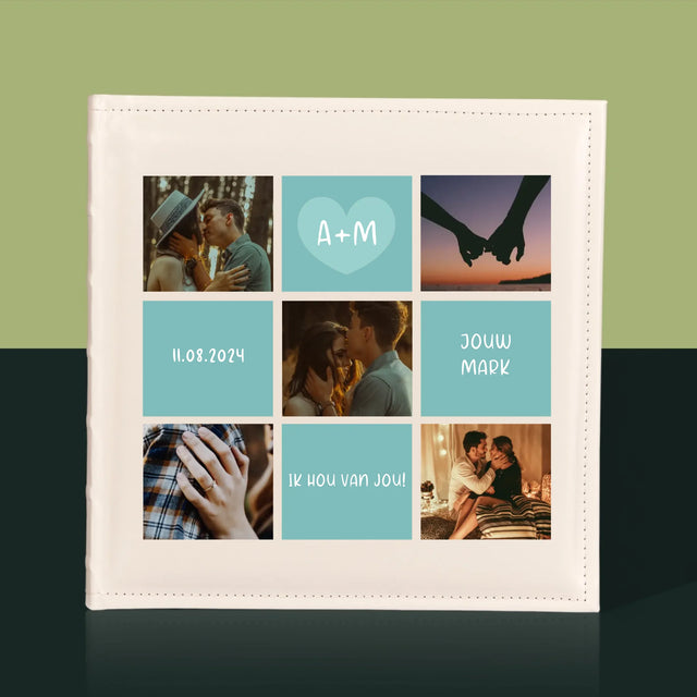 Fotocollage: Initialen Ik Hou Van Jou - Fotoalbum