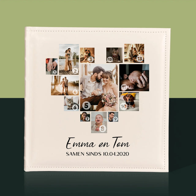 Fotocollage: Fotocollage Hart - Fotoalbum