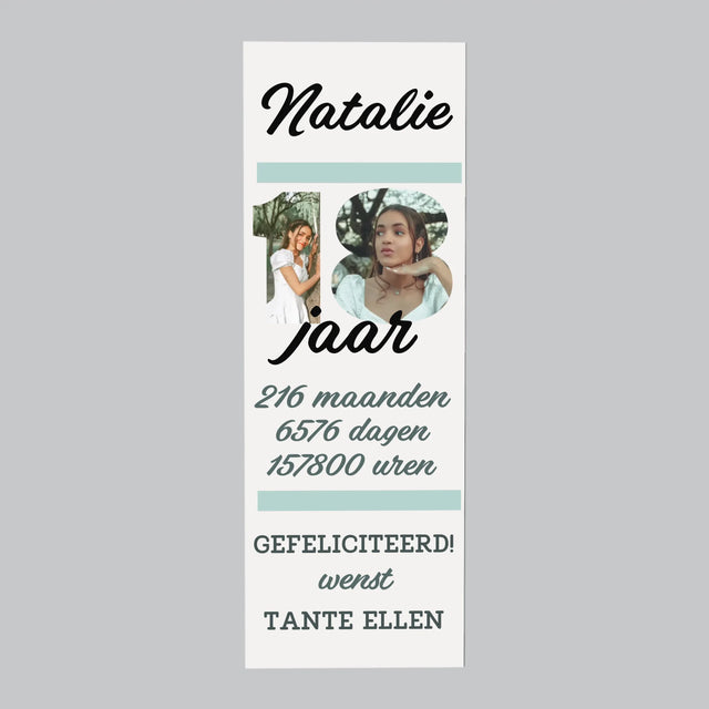 Woord Van Foto'S: 18 Jaar Aftellen - Koelkast Magneet