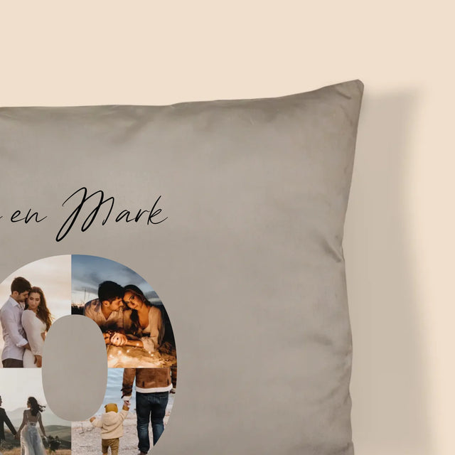 Woord Van Foto'S: 10De Huwelijksverjaardag - Kussen (Foto)