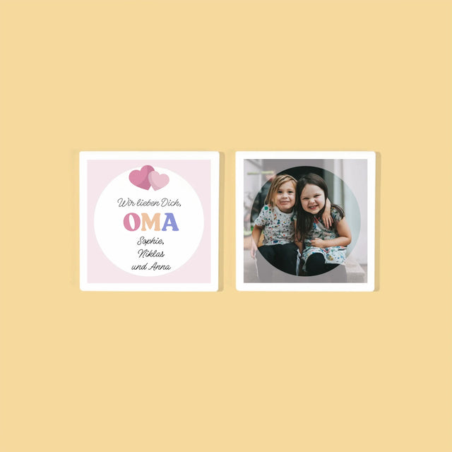 Fotokolaż: Kocham Cię Babciu - Podkładki Pod Kubki | DE