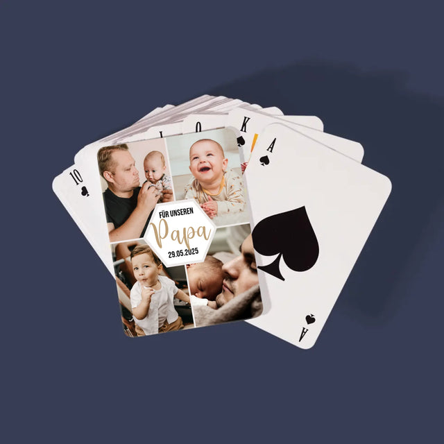 Fotokolaż: Dla Naszego Taty - Karty Do Gry | DE