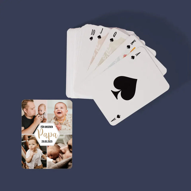 Fotokolaż: Dla Naszego Taty - Karty Do Gry | DE