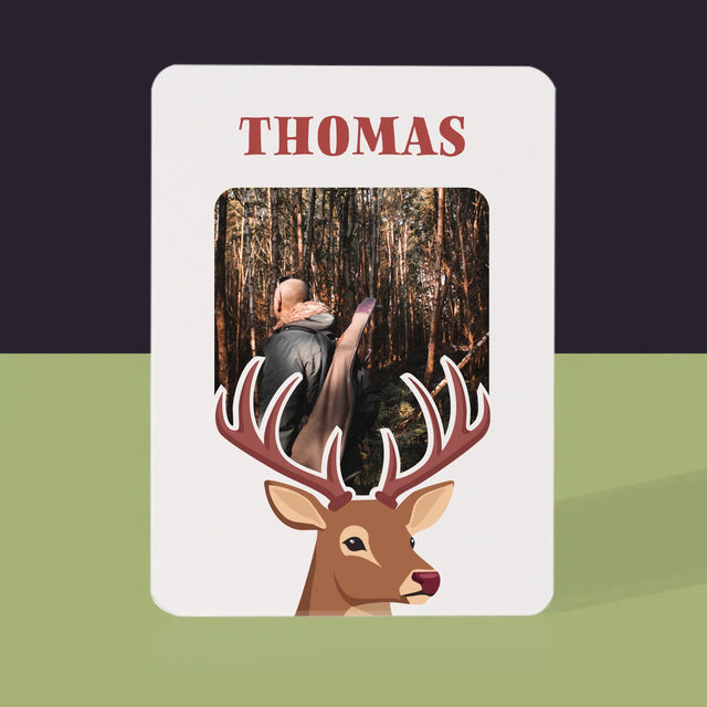 Zdjęcie I Podpis: Jeleń - Karty Do Gry | DE