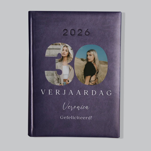 Woord Van Foto'S: 30E Verjaardag Handtekening - Boekkalender