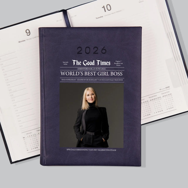 Omslag Van Tijdschrift: World’S Best Girl Boss - Boekkalender