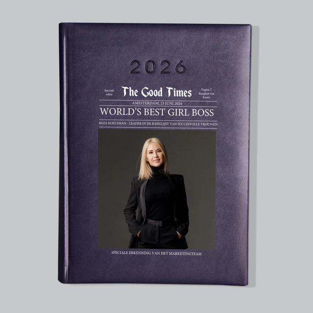 Omslag Van Tijdschrift: World’S Best Girl Boss - Boekkalender