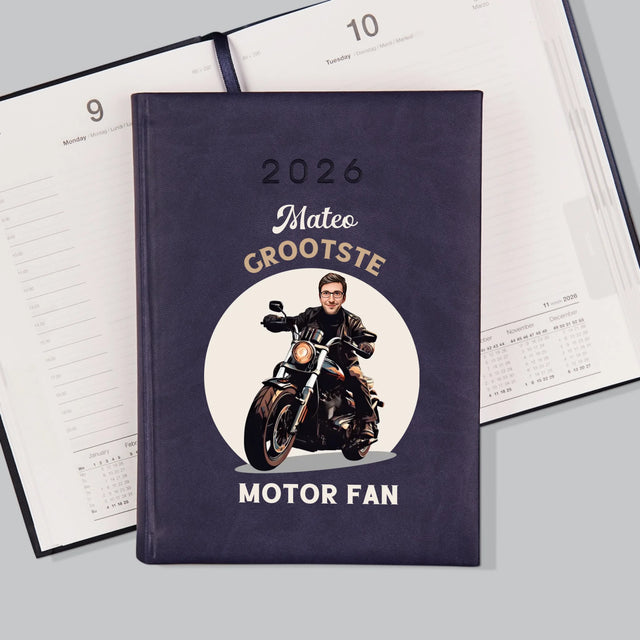 Jouw Karakter: Motor Fan - Boekkalender