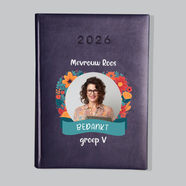 Foto En Handtekening: Bedankt, Kleuterjuf - Boekkalender