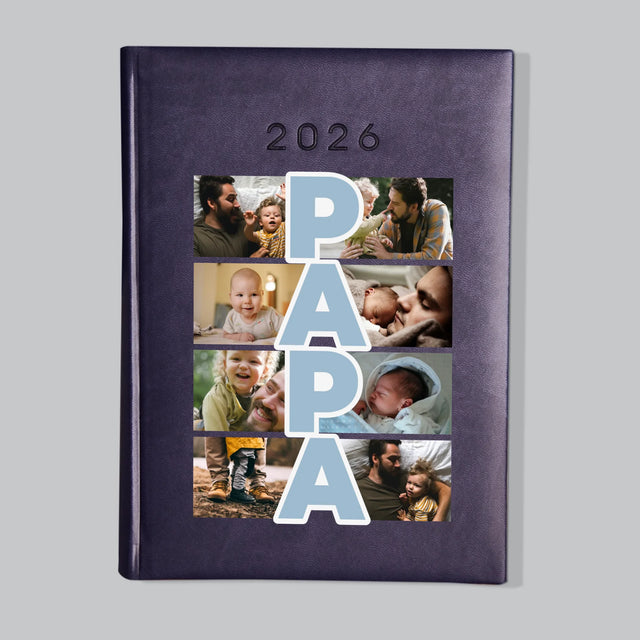 Fotocollage: Tekst Papa - Boekkalender
