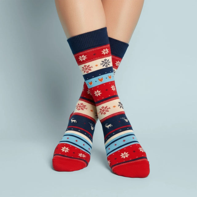 Fotocollage: 4 Foto'S En Handtekening - Wintersokken In Een Mok