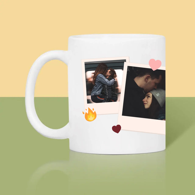 Fotocollage: Ik Hou Van Jou Om Wie Je Bent - Mok