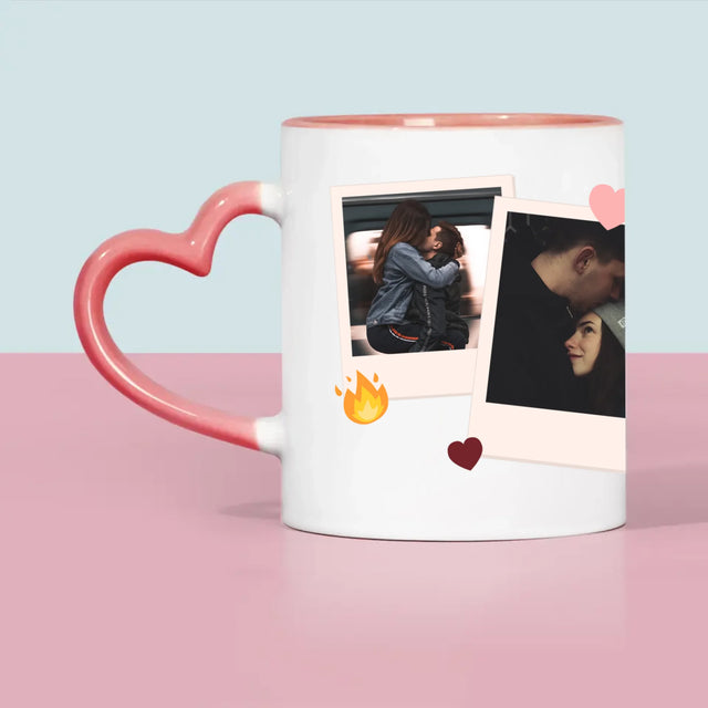 Fotocollage: Ik Hou Van Jou Om Wie Je Bent - Mok