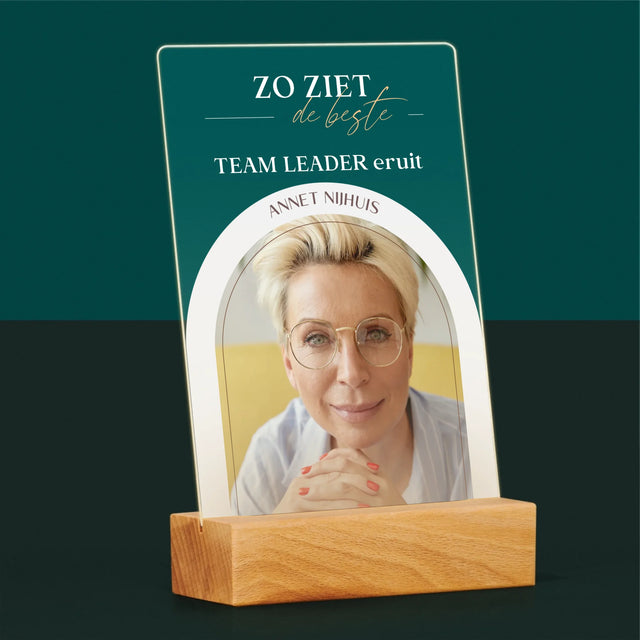 Omslag Van Tijdschrift: Team Leader - Afdruk Op Acrylglas (Verticaal)