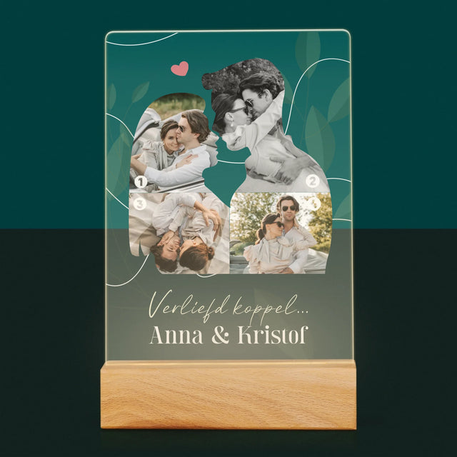 Vorm Van Foto'S: Verliefd Koppel - Afdruk Op Acrylglas (Verticaal)