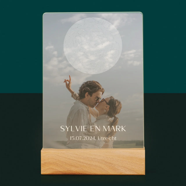 Starrenkaart: Bruiloft - Afdruk Op Acrylglas (Verticaal)