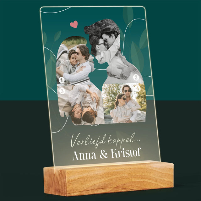 Vorm Van Foto'S: Verliefd Koppel - Afdruk Op Acrylglas (Verticaal)