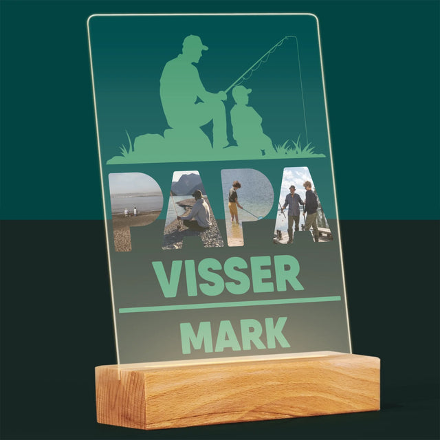 Woord Van Foto'S: Papa Visser - Afdruk Op Acrylglas (Verticaal)