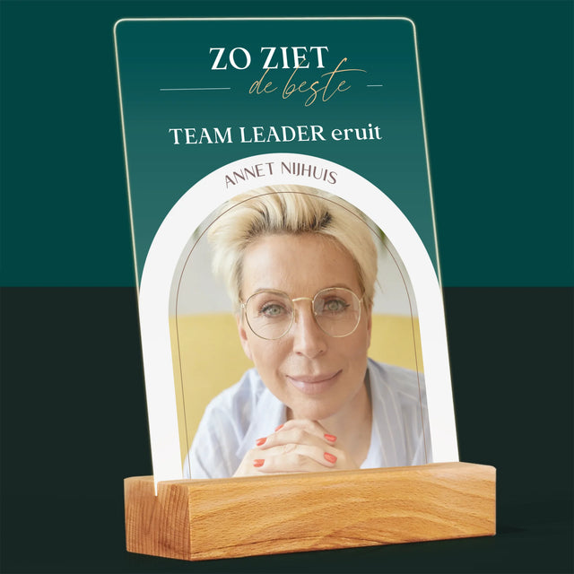 Omslag Van Tijdschrift: Team Leader - Afdruk Op Acrylglas (Verticaal)