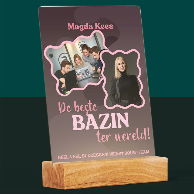 Fotocollage: De Beste Bazin - Afdruk Op Acrylglas (Verticaal)