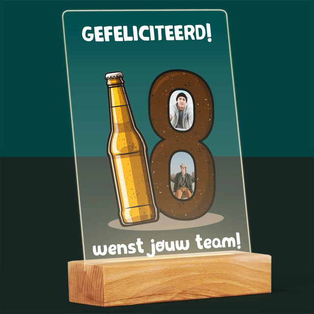 Fotocollage: 18 Pintje - Afdruk Op Acrylglas (Verticaal)