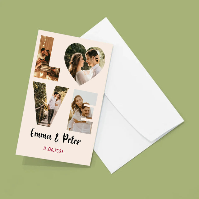 Woord Van Foto'S: Love Met Jouw Foto'S - Grote Harmonica Van Foto'S