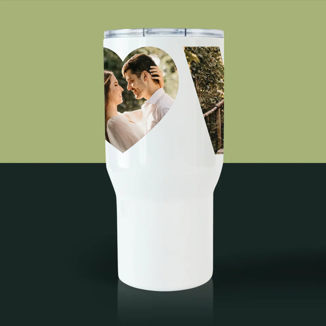 Woord Van Foto'S: Love Met Jouw Foto'S - Thermische Mok Wit