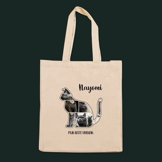 Vorm Van Foto'S: Kat Is De Beste Vriend - Canvas Tas