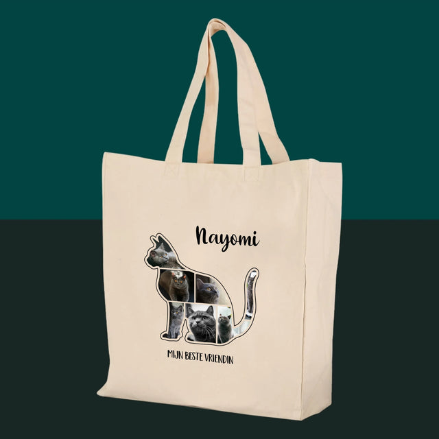 Vorm Van Foto'S: Kat Is De Beste Vriend - Canvas Tas