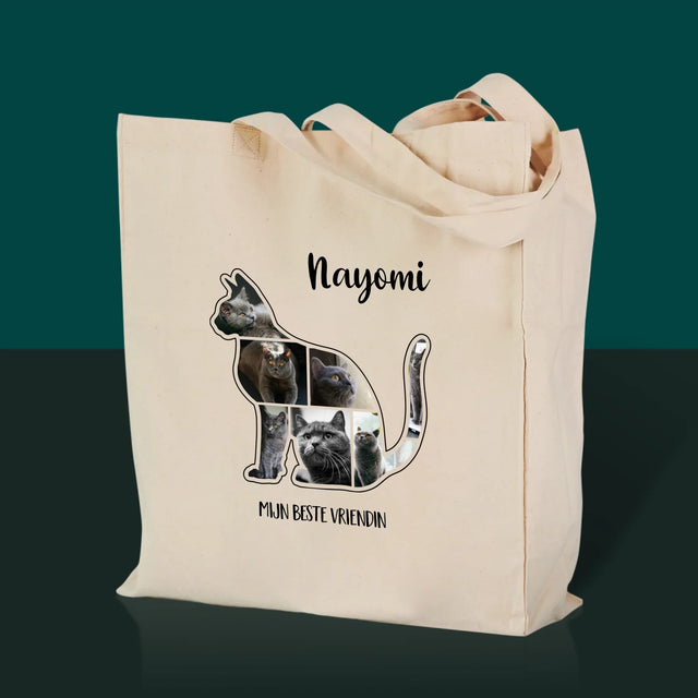 Vorm Van Foto'S: Kat Is De Beste Vriend - Canvas Tas