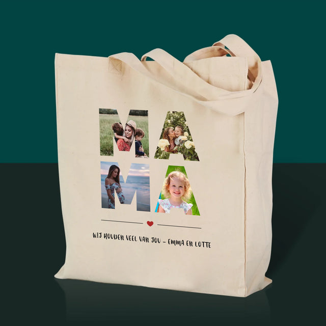 Woord Van Foto'S: Mama - Canvas Tas